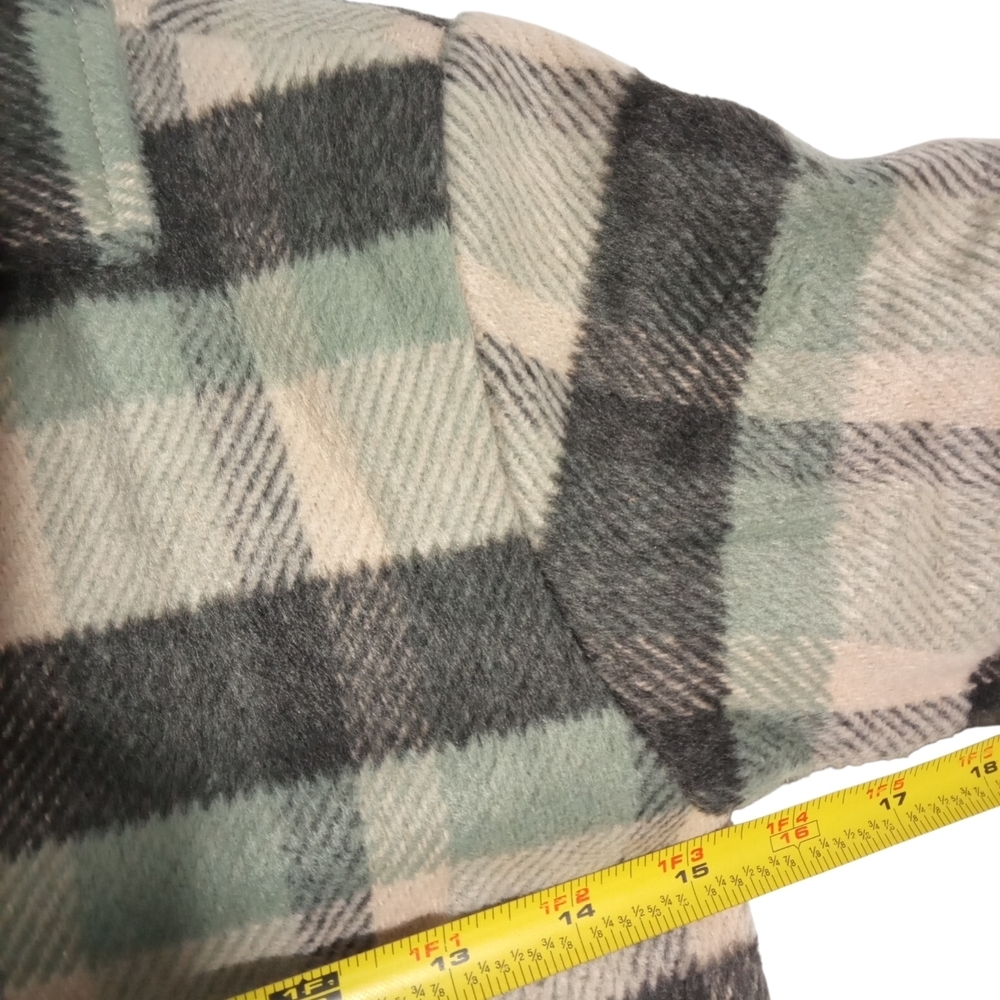 Zara Kids Plaid Fleece Lined Snap Closure Jacket Size 4-5 - Picture 5 of 7